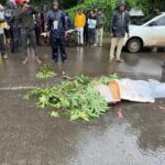 डंपरने महिलेला चिरडले ; वाघेश्वर मंदिर चौकातील घटना