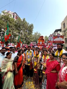 एकमताने ‘कमळ’ निवडा; पदयात्रेच्या माध्यमातून नागरिकांना आवाहन