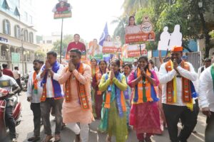 फुलेनगर-नागपूरचाळ प्रभाग क्रमांक २ मध्ये भाजपची प्रचारात मुसंडी