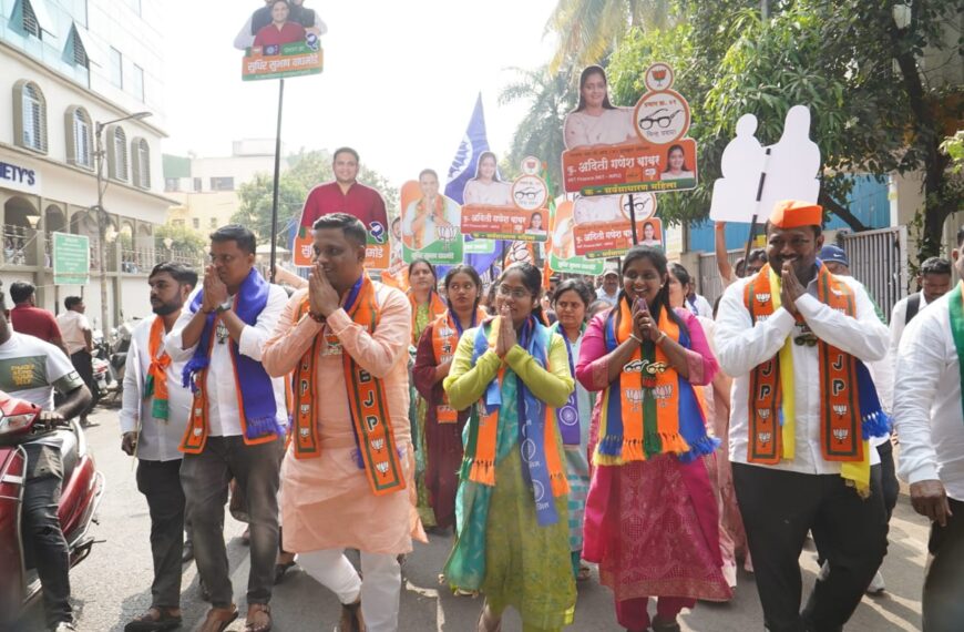फुलेनगर-नागपूरचाळ प्रभाग क्रमांक २ मध्ये भाजपची प्रचारात मुसंडी