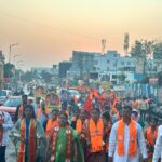 प्रभाग एक मधील शिवसेना- मनसे च्या उमेदवारांच्या प्रचारार्थ स्नेहल आंबेकर यांची पदयात्रा