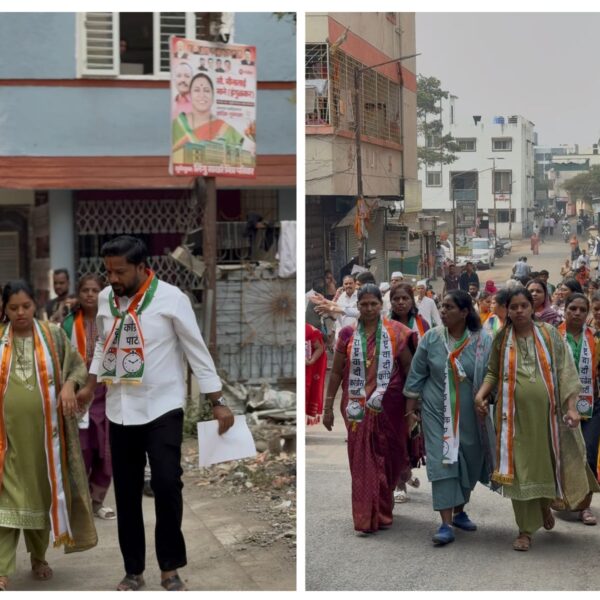 पोटात नवं जीवन… आणि हाती लोकशाहीचा झेंडा !