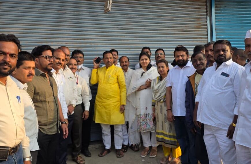 नवनिर्वाचित नगरसेवकांची अधिकाऱ्यांसमवेत लोहगाव मध्ये पहाणी